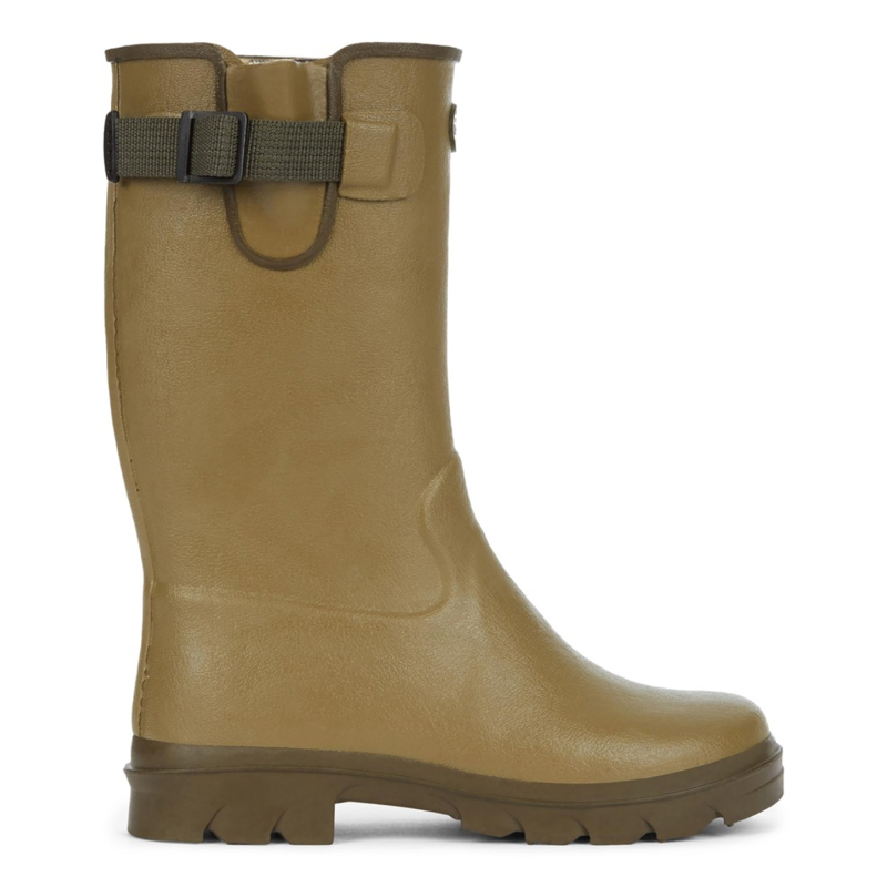 Le Chameau Children's Petite Vierzon Jersey Lined Wellingtons - Vert Vierzon-1