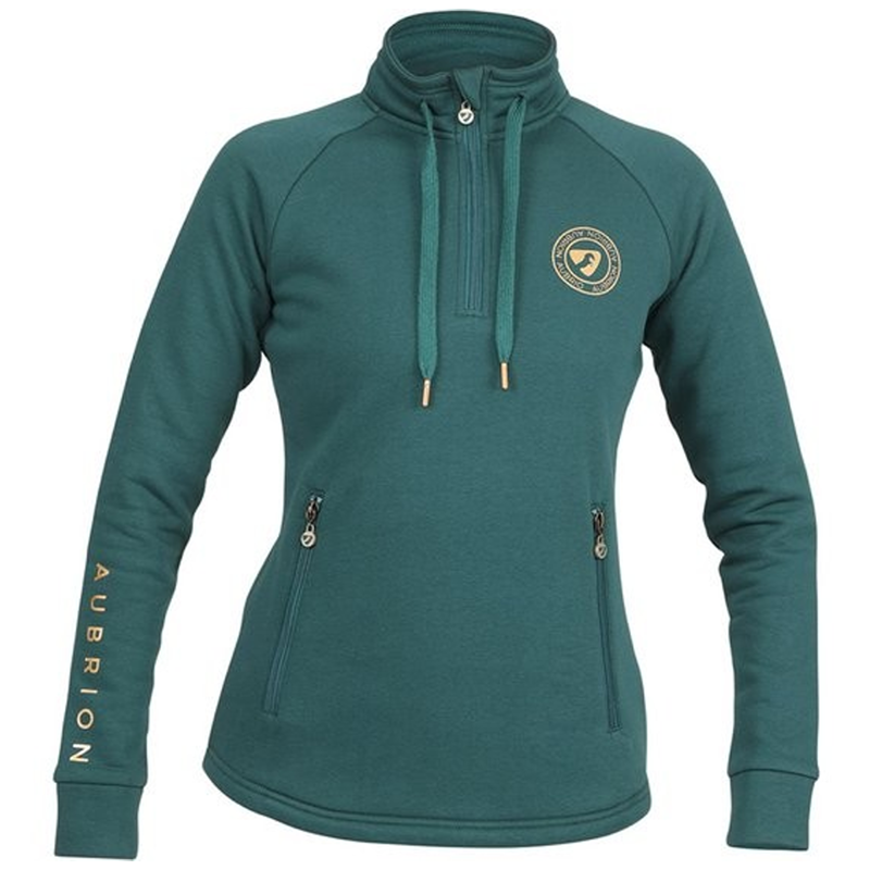 Aubrion Elm Half Zip Sweatshirt - Dark Green