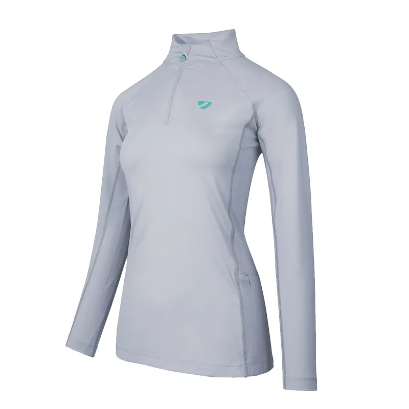 Aubrion Ladies Newbury Long Sleeve Base Layer - Grey