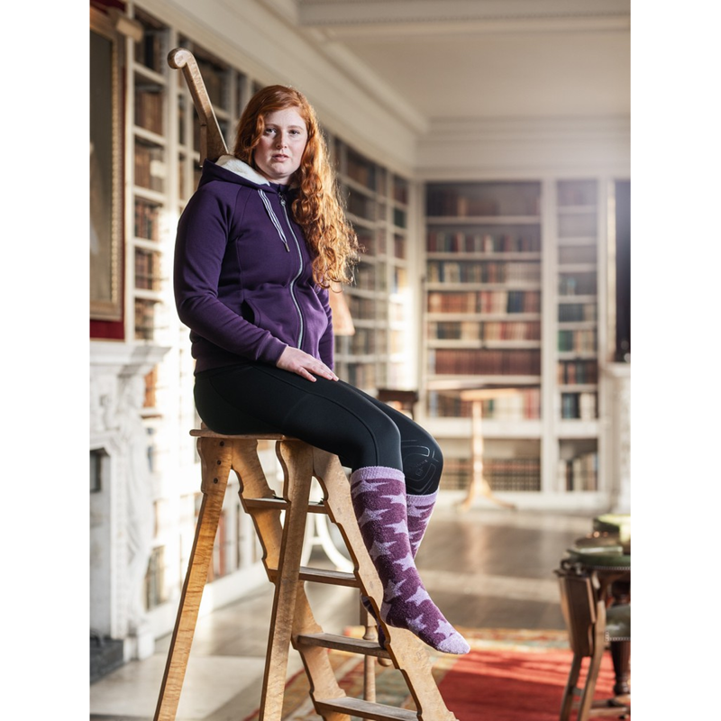 LeMieux Adult Fluffies Socks - Fig-1