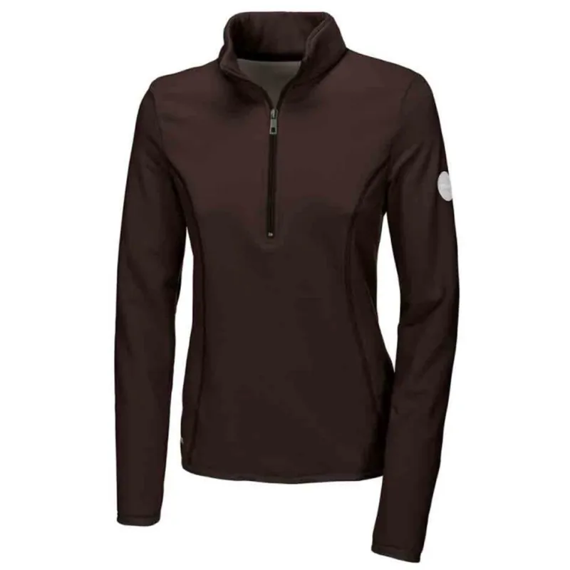 Pikeur Thia Ladies Polartec Top - Coffee Bean