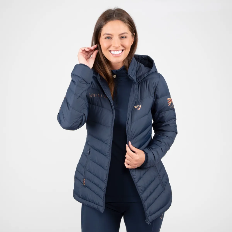 Aubrion Team Padded Jacket - Navy Blue-1