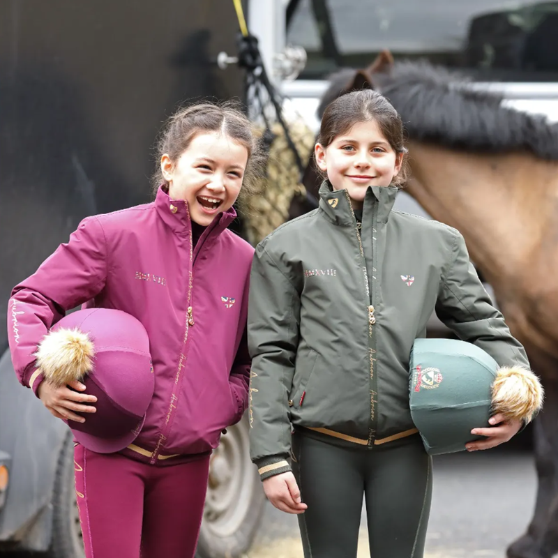 Aubrion Young Rider Team Jacket - Mulberry-1