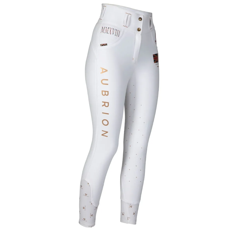 Aubrion Team Breeches - Maids - White-1