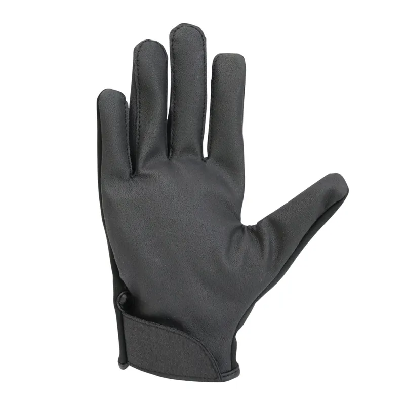 Hy Equestrian Children's Softshell Comfort Riding Gloves - Black-1