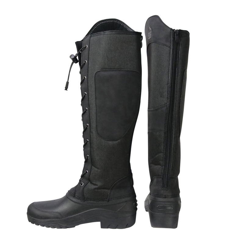 Hy Equestrian Mont Maudit Winter Boots - Black/Grey-1