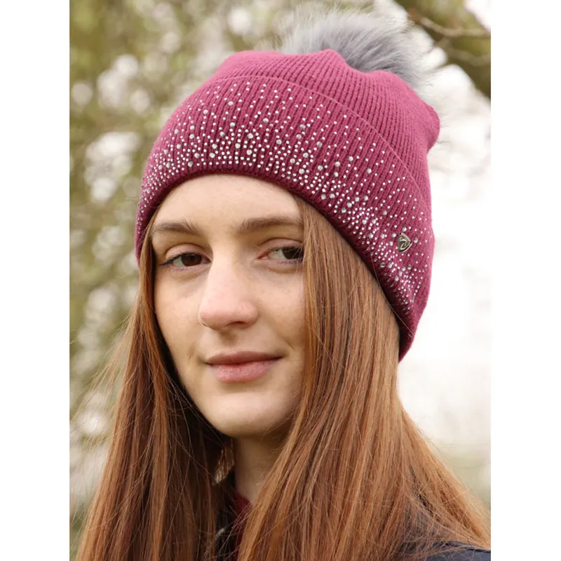 Hy Equestrian Synergy Diamante Bobble Hat - Fig-1