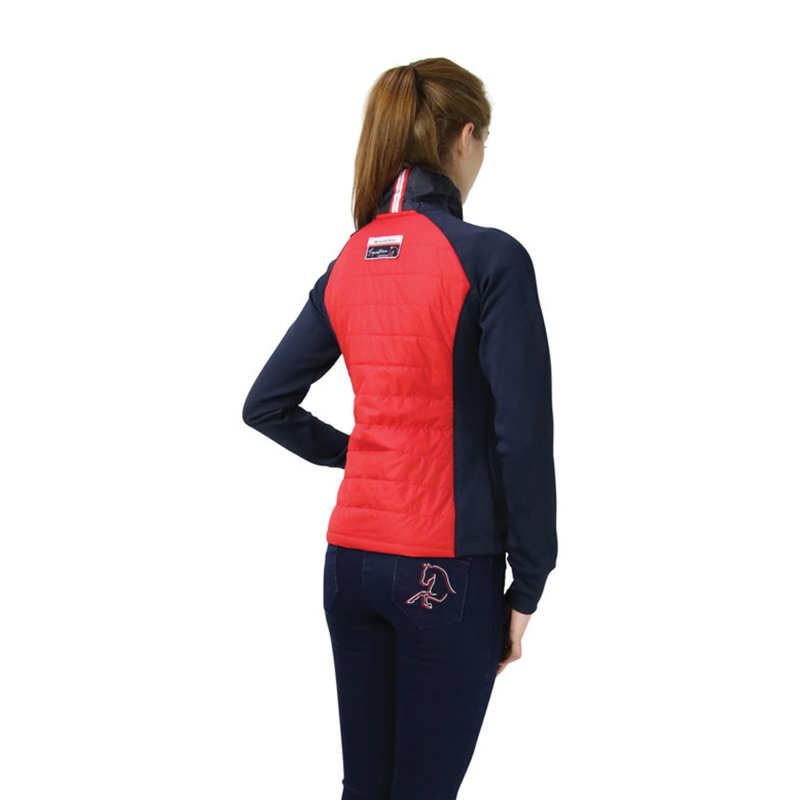 Hy Equestrian Richmond Collection Children's Padded Jacket - Navy/Red-1