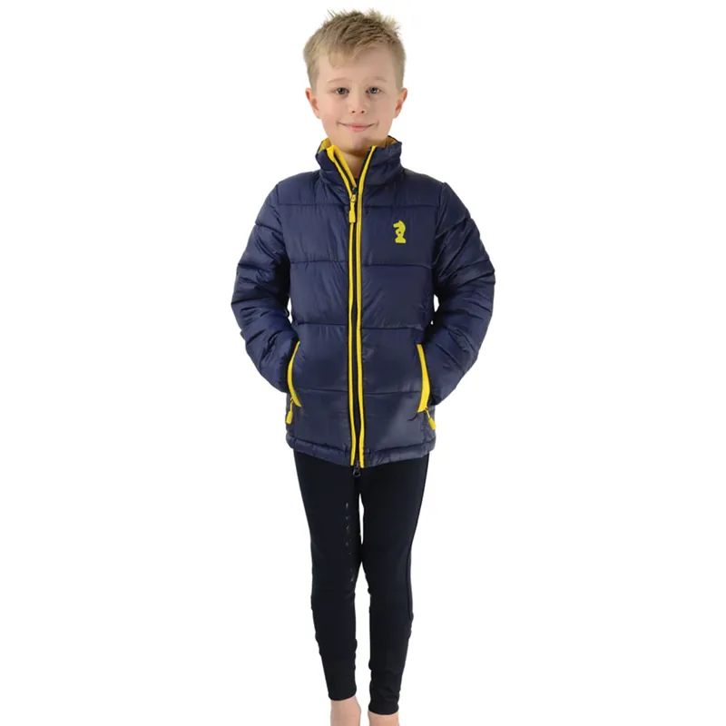 Lancelot Padded Jacket by Little Knight - Navy/Yellow