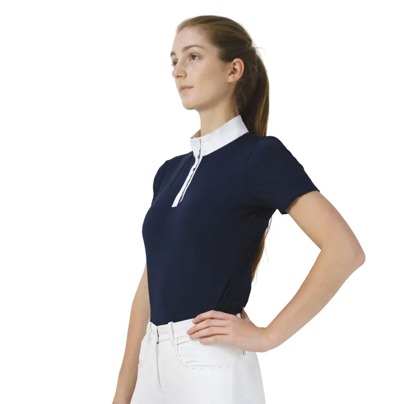 Hy Equestrian Suki Show Shirt - Navy