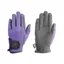 Hy Equestrian Children's Every Day Two Tone Riding Gloves - Black/Purple