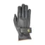 Hy Equestrian Thinsulate Leather Winter Riding Gloves - Black/Tan Stitch