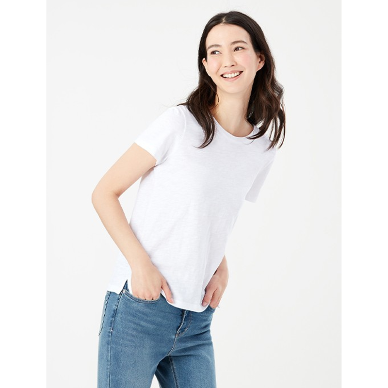Joules Carley Solid Classic Crew T-Shirt - Bright White-1