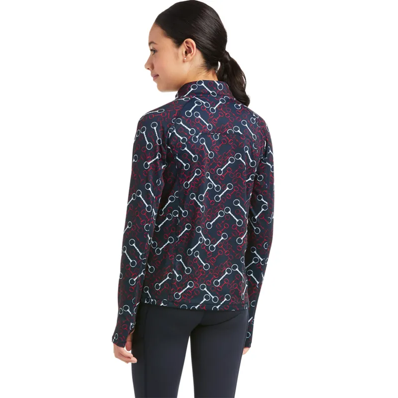 Ariat Youth Lowell 2.0 1/4 Zip Baselayer - Team Print-1