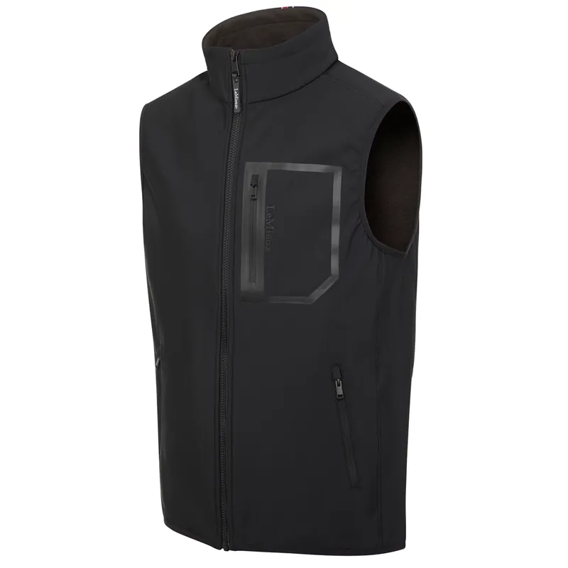 LeMieux Men's Elite Fleece Gilet - Black-1