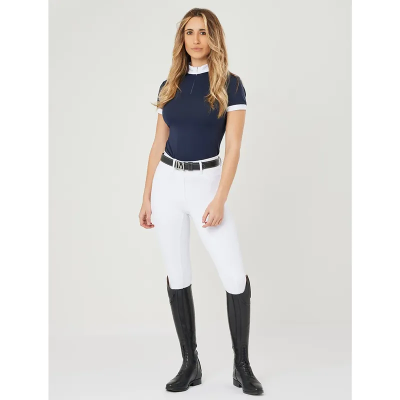 LeMieux Demi Pull On Breggings Full Seat - White-1