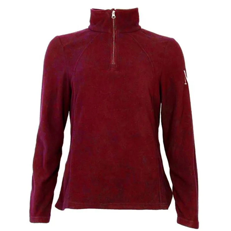 Mark Todd Ladies Half Zip Fleece - Burgundy