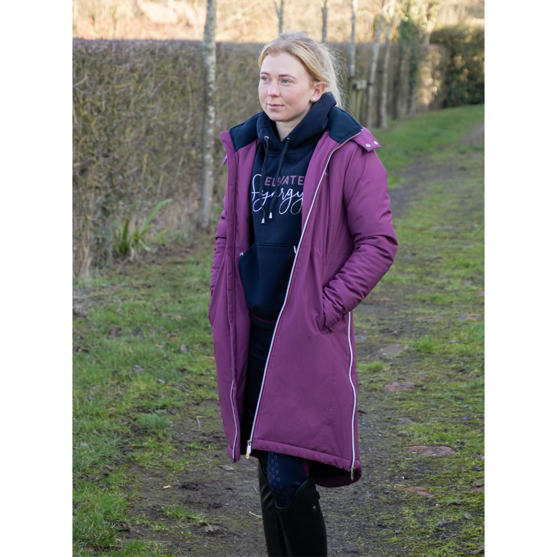 Hy Equestrian Synergy Elevate Hoodie - Navy/Fig-2