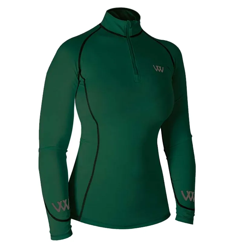 Woof Wear Ladies Performance Riding Shirt - British Racing Green