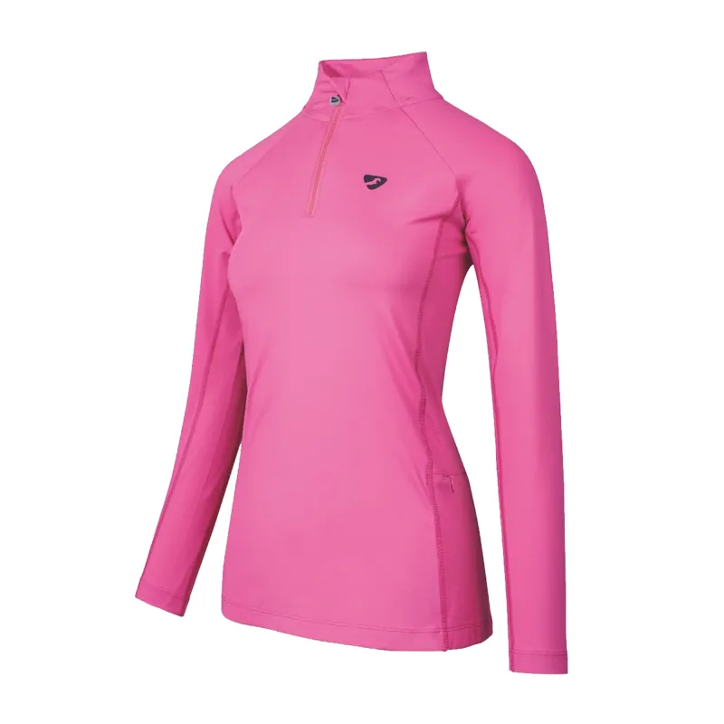 Aubrion Ladies Newbury Long Sleeve Base Layer - Pink