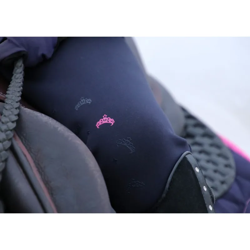 Sara Riding Tights By Little Rider - Navy/Pink-2
