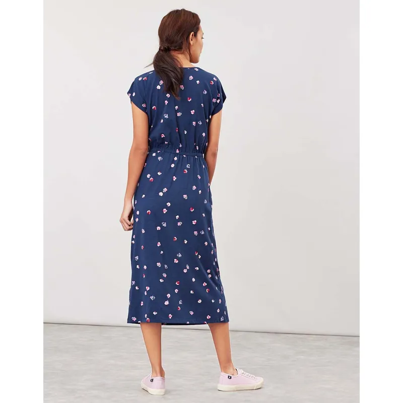 Joules Alma Jersey Midi Dress - Navy Pansy-2