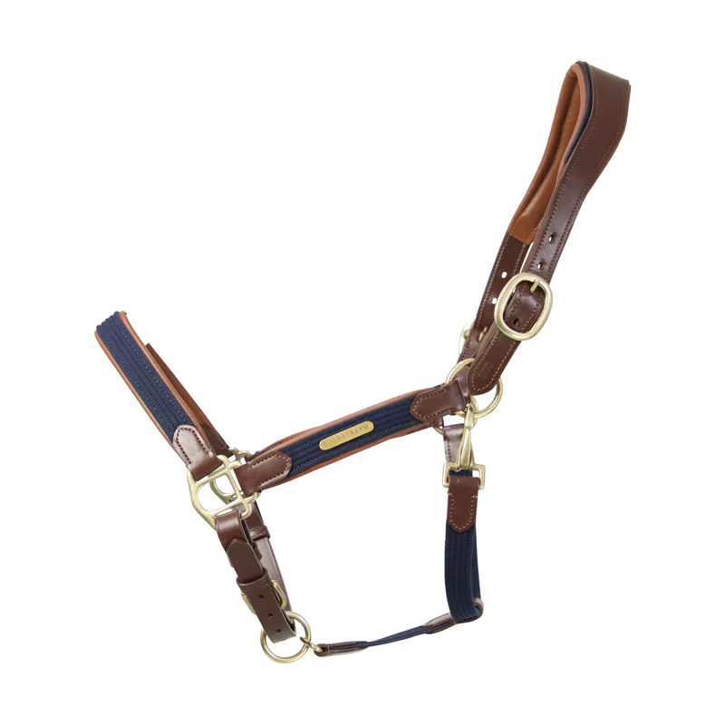 Coldstream Bathan Headcollar - Tan/Navy