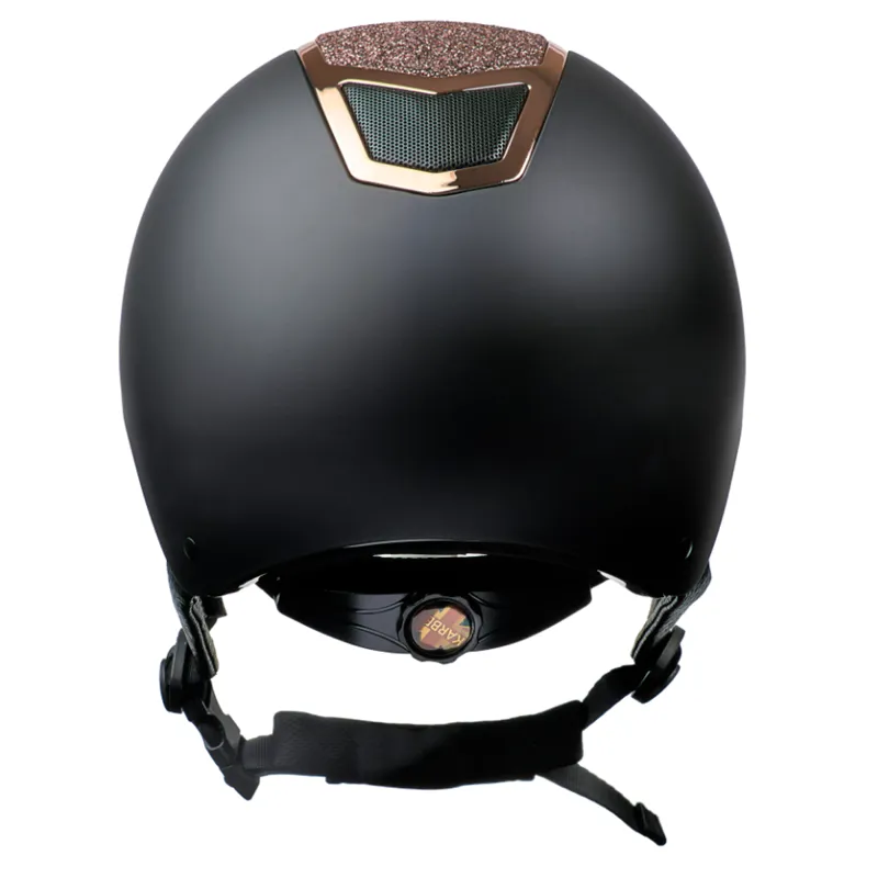 Karben Valentina Riding Hat - Black/Rose Gold-2