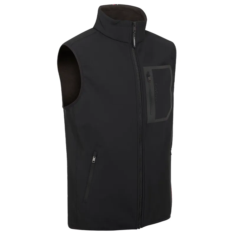 LeMieux Men's Elite Fleece Gilet - Black-2