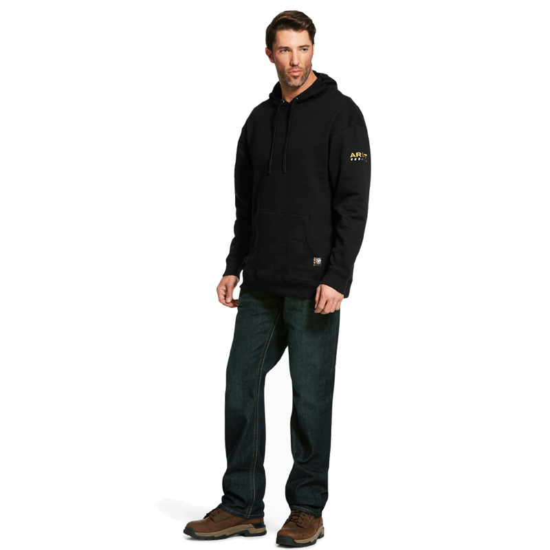 Ariat Men's Rebar Workman Hoodie - Black-1