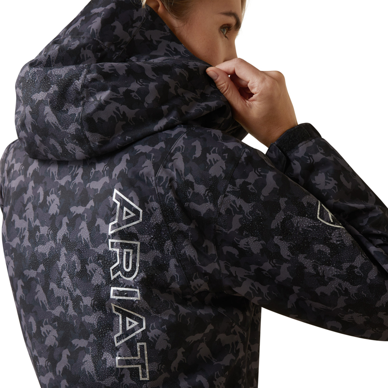 Ariat Women's Spectator Waterproof Jacket - Periscope Camo Horse-2