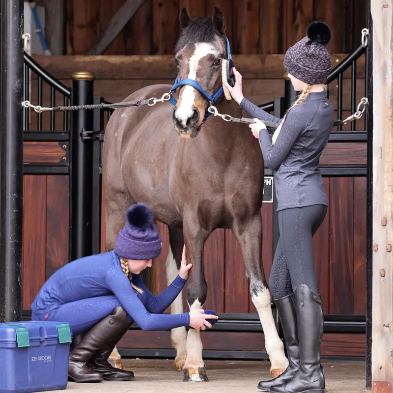 Aubrion Non-Stop Tights - Young Rider - Black-3