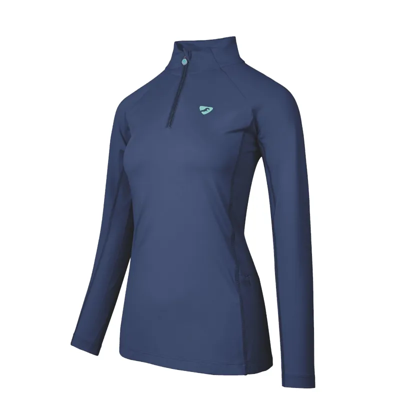 Aubrion Ladies Newbury Long Sleeve Base Layer - Navy Blue