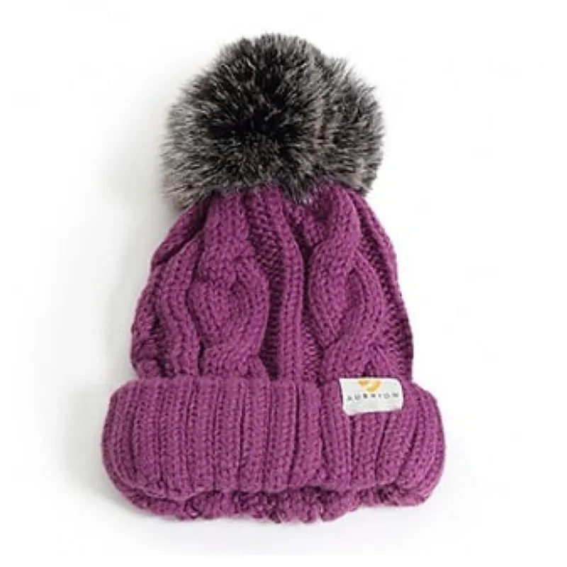 Aubrion Ladies Indiana Pom Pom Hat - Plum