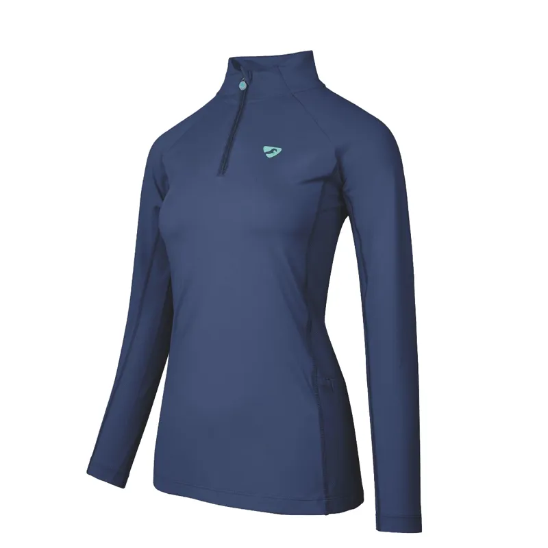 Aubrion Maids Newbury Long Sleeve Base Layer - Navy Blue