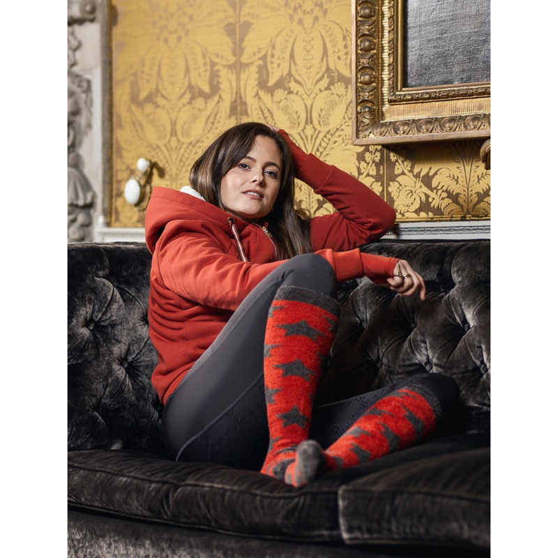 LeMieux Adult Fluffies Socks - Sienna-1