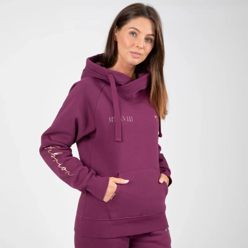 Aubrion Team Hoodie - Mulberry-3