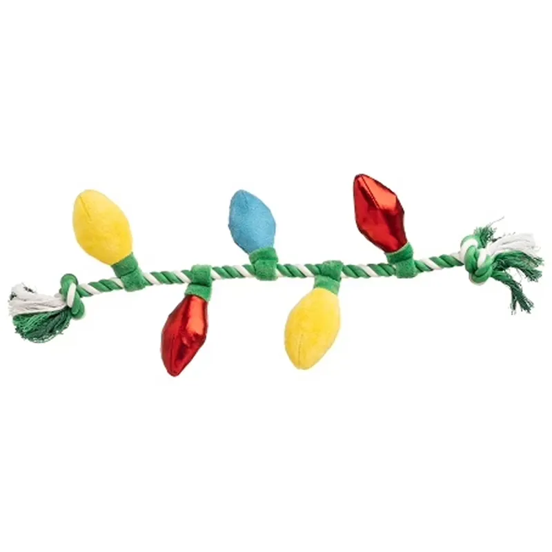 House of Paws Christmas Rope Toy - Tree Lights
