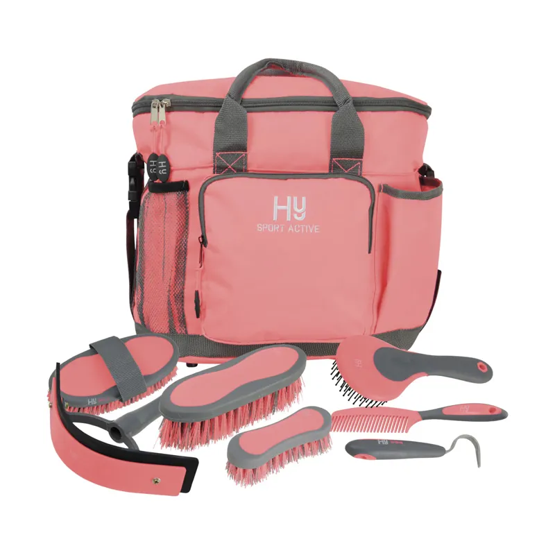 Hy Sport Active Complete Grooming Bag - Coral Rose