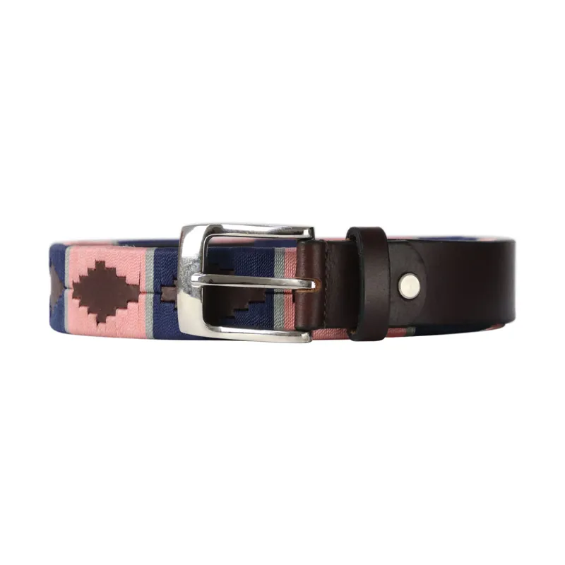 Hy Equestrian Elevate Polo Belt - Navy/Rose