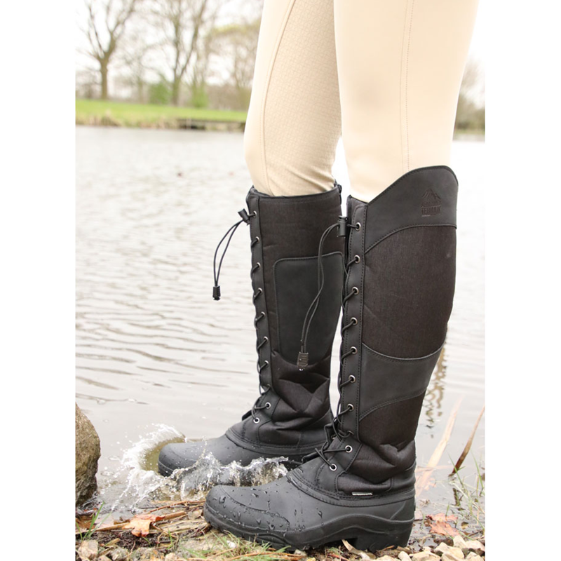 Hy Equestrian Mont Maudit Winter Boots - Black/Grey-3