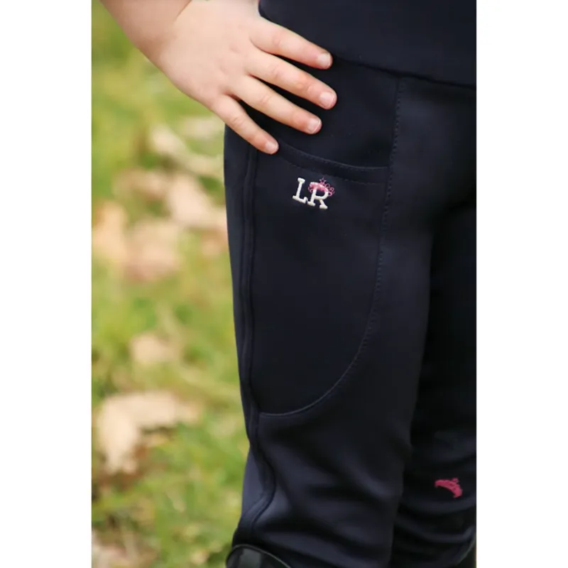 Sara Riding Tights By Little Rider - Navy/Pink-3
