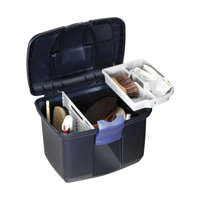 Hy Large Tack Box - Midnight Blue
