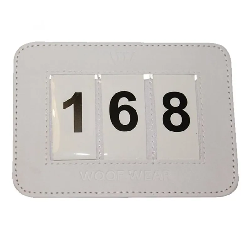 Woof Wear Dressage Number Holder - White