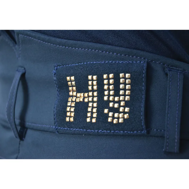 Hy Equestrian Kensington Ladies Breeches - Navy/Taupe/ Rose Gold-2
