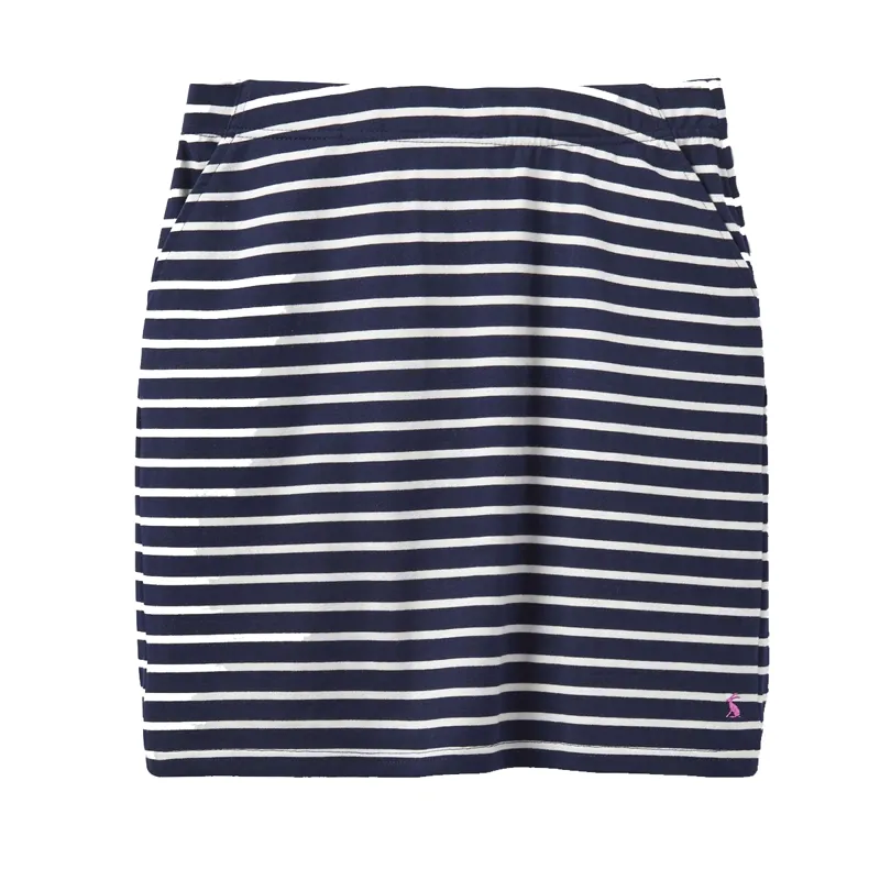 Joules Portia Jersey Skirt - Navy/Cream Stripe