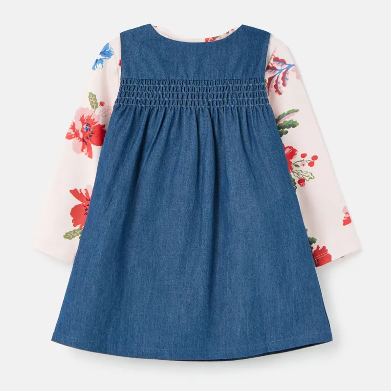 Joules Peter Rabbit Avie Pinafore Dress Set - Denim Peter-1
