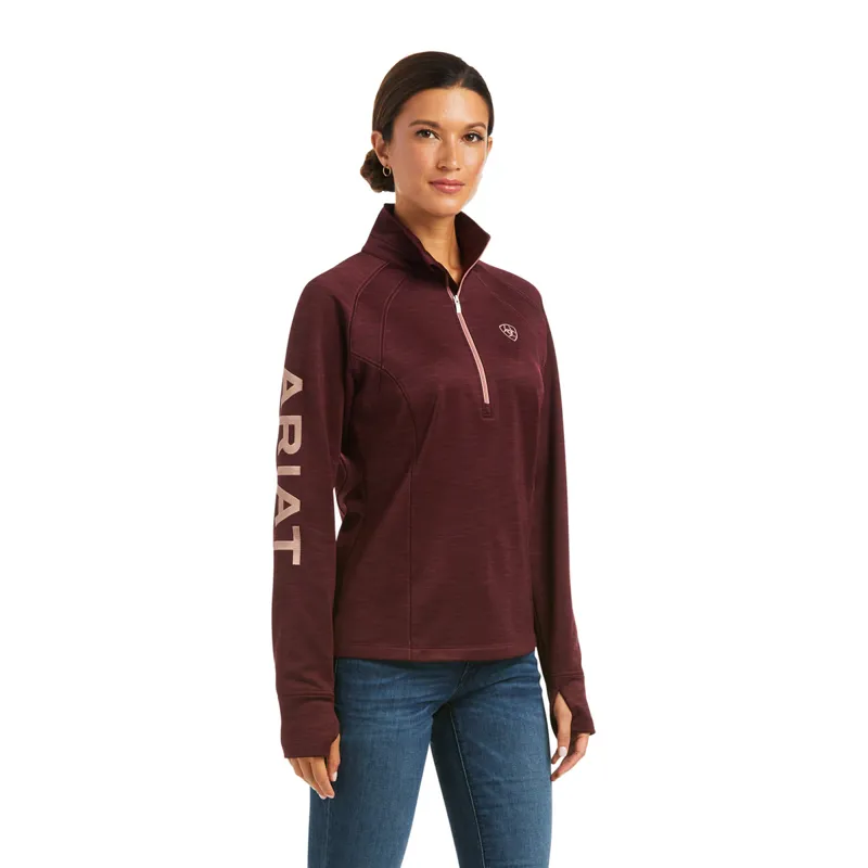 Ariat Tek Team 1/2 Zip Sweatshirt - Windsor Wine