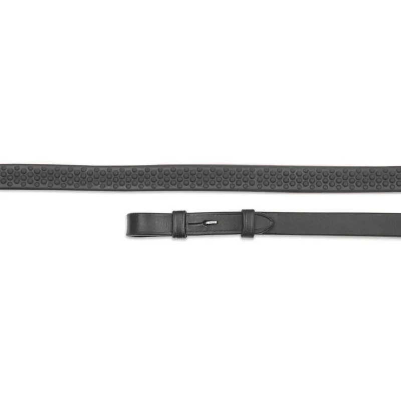 Shires Velociti GARA Soft Rubber Grip Reins - Black