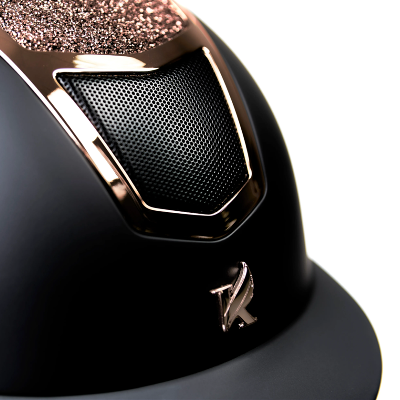Karben Valentina Riding Hat - Black/Rose Gold-3